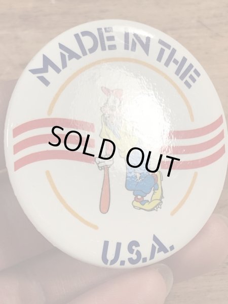 80年代頃のディズニーのグーフィーのビンテージ缶バッジ