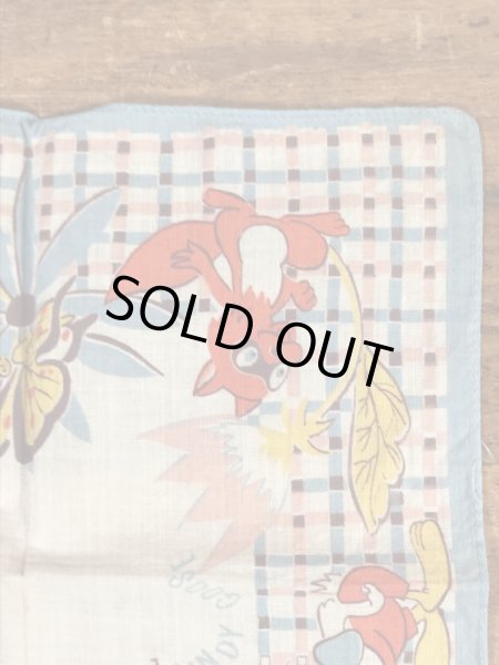 50’sのテリーテューンズのマイティマウスのヴィンテージの子供用ハンカチ