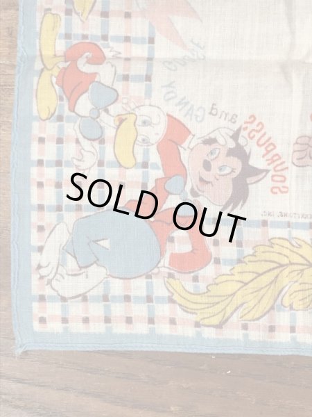 50年代頃のマイティマウスのビンテージのキッズハンカチ