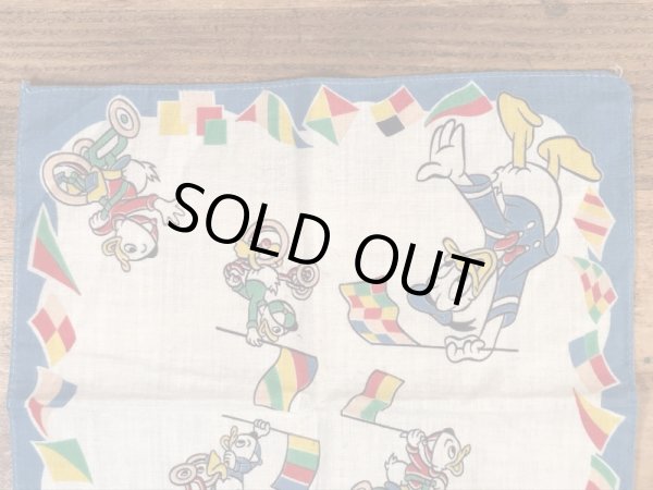 50年代頃のドナルドダックのビンテージキッズハンカチ