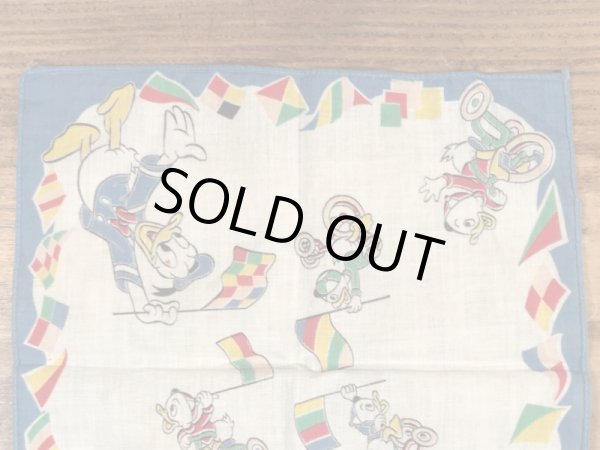 50年代頃のドナルドダックのビンテージキッズハンカチ