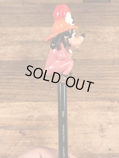 80年代頃のディズニーのグーフィーのビンテージペンシルトッパー