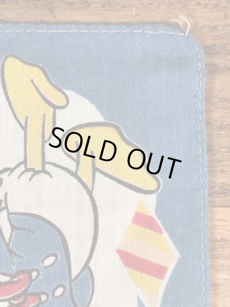 50’sのドナルドダックのヴィンテージの子供用ハンカチ