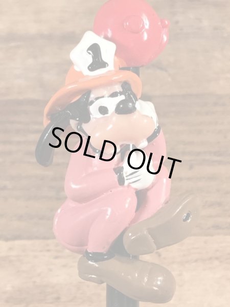 80年代頃のディズニーのグーフィーのビンテージペンシルトッパー