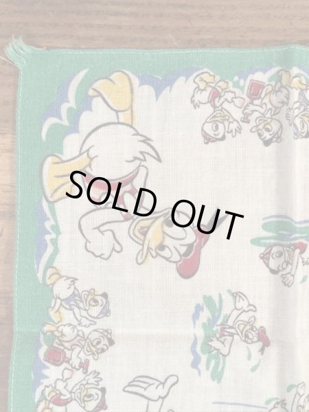 50年代頃のディズニーのドナルドダックのビンテージのキッズハンカチ