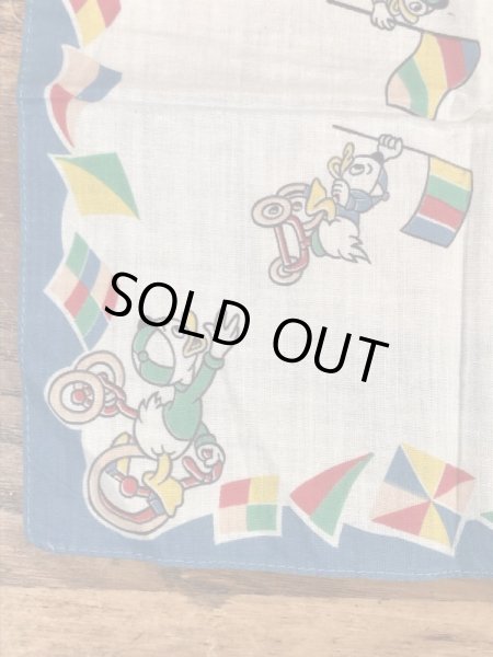 50年代頃のドナルドダックのビンテージキッズハンカチ