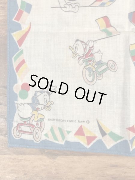 50年代頃のドナルドダックのビンテージキッズハンカチ