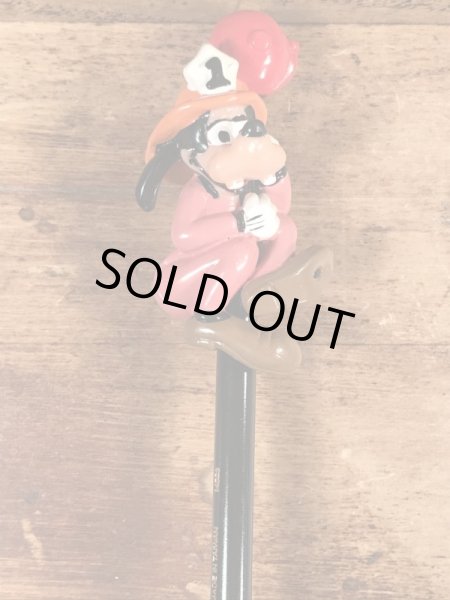 80年代頃のディズニーのグーフィーのビンテージペンシルトッパー