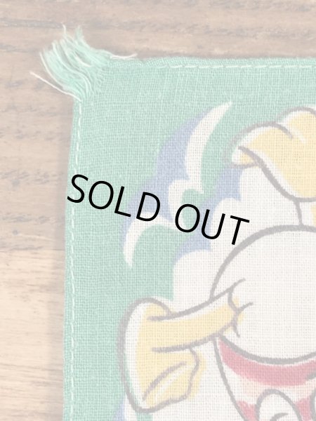 50年代頃のディズニーのドナルドダックのビンテージのキッズハンカチ