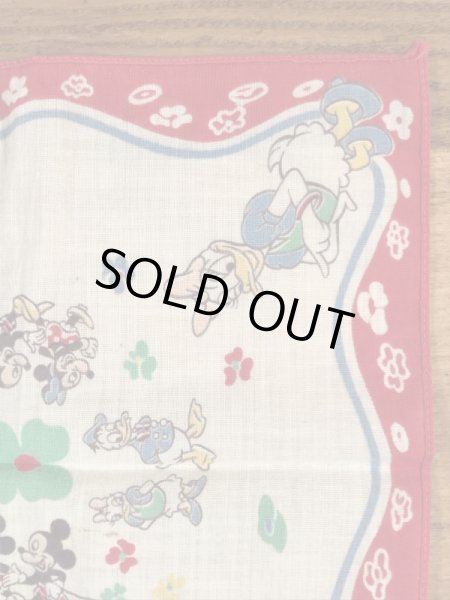 50’sのミッキーマウスとディズニーキャラクターのヴィンテージの子供用ハンカチ