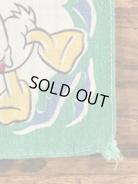 50年代頃のディズニーのドナルドダックのビンテージのキッズハンカチ