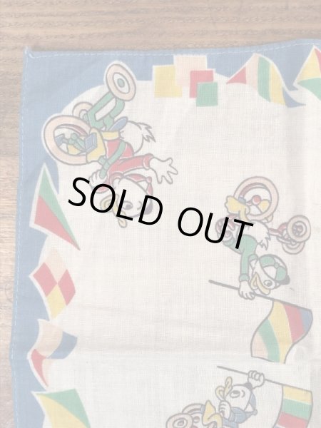 50年代頃のドナルドダックのビンテージキッズハンカチ