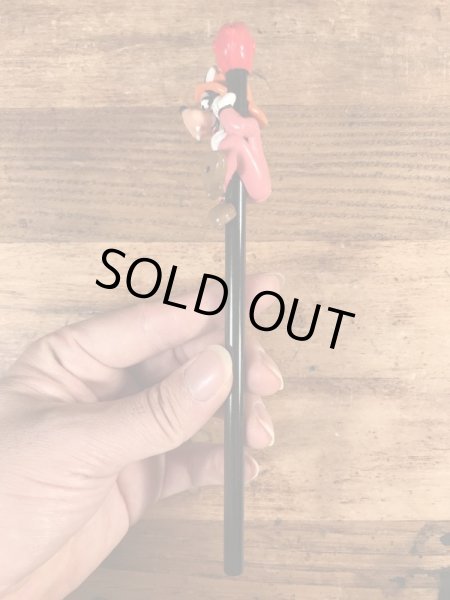 80年代頃のディズニーのグーフィーのビンテージペンシルトッパー