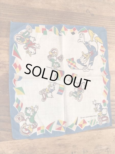 50年代頃のドナルドダックのビンテージキッズハンカチ