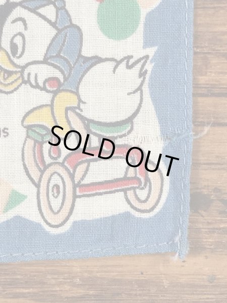 50年代頃のドナルドダックのビンテージキッズハンカチ