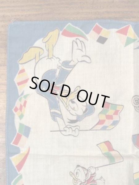 50年代頃のドナルドダックのビンテージキッズハンカチ