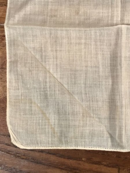 50年代頃の象の刺繡が入ったビンテージキッズハンカチ