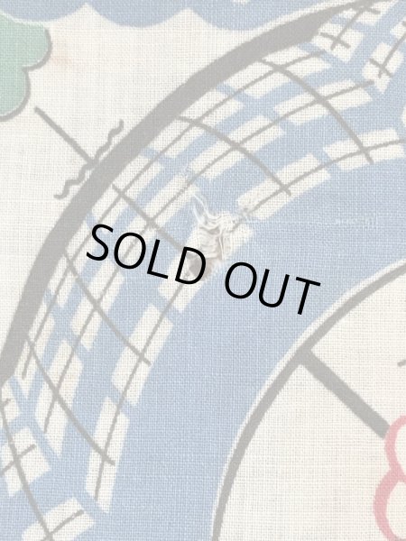 50年代頃のヒヨコが描かれたビンテージキッズハンカチ