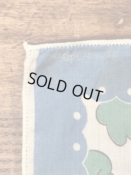 50年代頃のヒヨコが描かれたビンテージキッズハンカチ