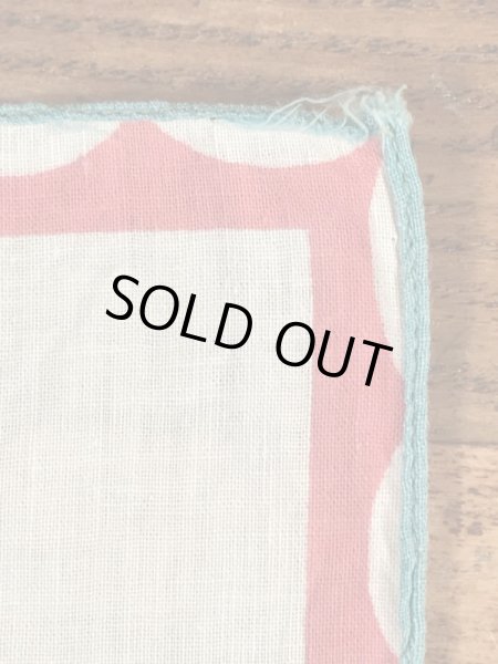 50’sのアコーディオンを弾いたサルのヴィンテージの子供用ハンカチ