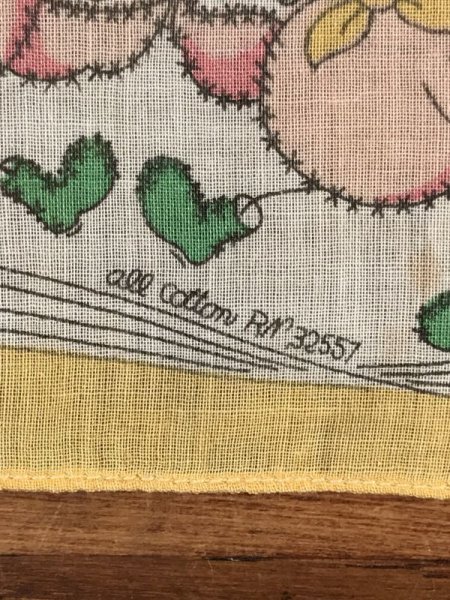 50年代頃のバンジョーを弾いたブタのビンテージのキッズハンカチ