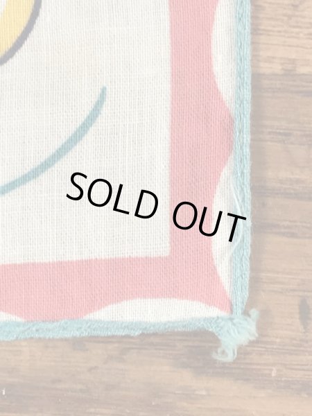 50’sのアコーディオンを弾いたサルのヴィンテージの子供用ハンカチ