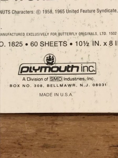 70〜80年代頃のスヌーピーとピーナッツギャングのビンテージのノートブック