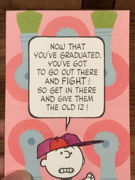 70〜80’sのピーナッツギャングのチャーリーブラウンのヴィンテージのメッセージカード