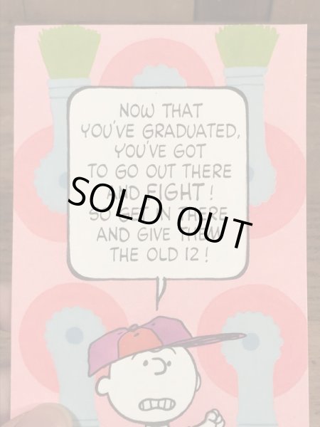 70〜80’sのピーナッツギャングのチャーリーブラウンのヴィンテージのメッセージカード