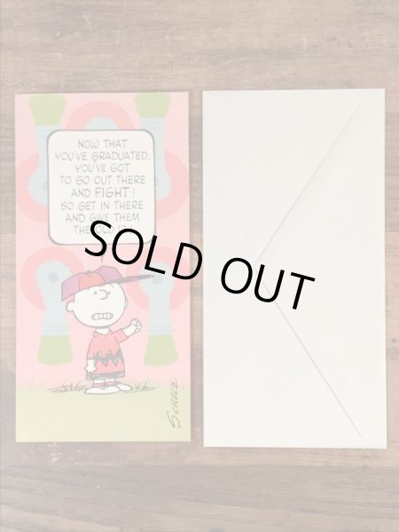 70〜80’sのピーナッツギャングのチャーリーブラウンのヴィンテージのメッセージカード