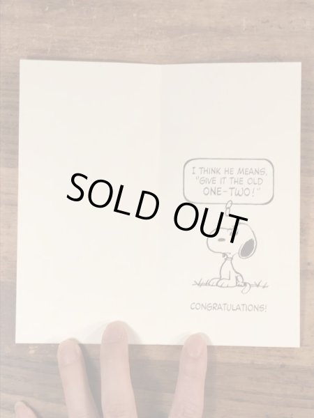 70〜80年代頃のスヌーピーのチャーリーブラウンのビンテージのグリーティングカード