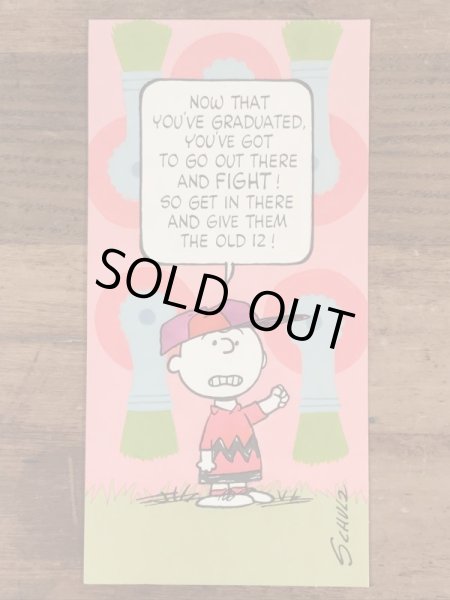 70〜80年代頃のスヌーピーのチャーリーブラウンのビンテージのグリーティングカード