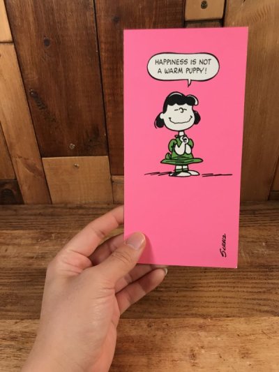 画像3: Hallmark Peanuts Lucy “Happiness Is Not...” Greeting Card　ルーシー　ビンテージ　グリーティングカード　スヌーピー　70〜80年代