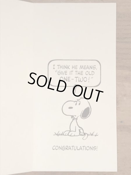 70〜80年代頃のスヌーピーのチャーリーブラウンのビンテージのグリーティングカード