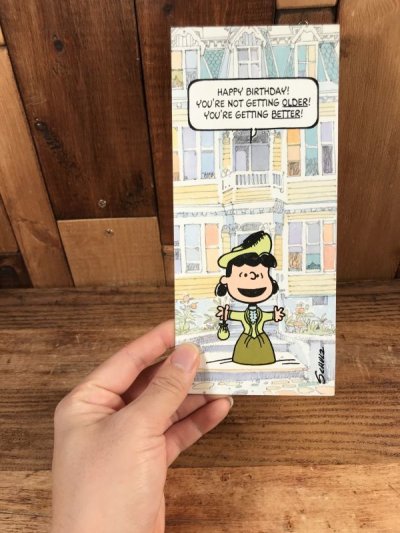 画像3: Hallmark Peanuts Lucy “Happy Birthday!” Greeting Card　ルーシー　ビンテージ　グリーティングカード　スヌーピー　70〜80年代