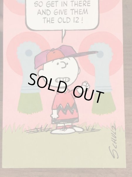 70〜80年代頃のスヌーピーのチャーリーブラウンのビンテージのグリーティングカード