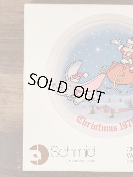 70’s　ヴィンテージ　ディズニー　クリスマスプレート　壁掛け　disney　雑貨