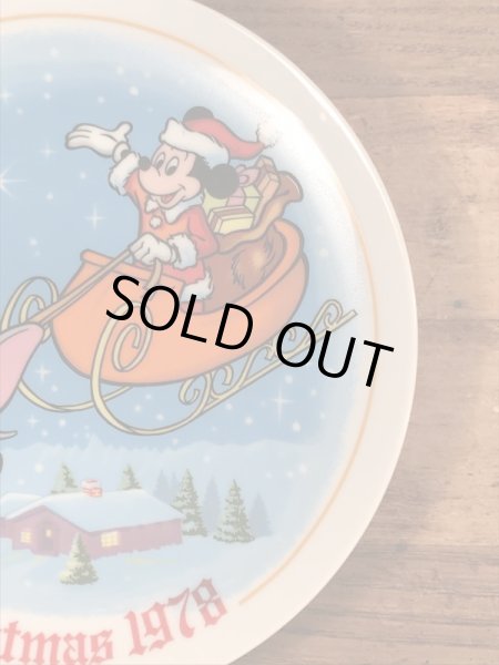 70年代　ビンテージ　ディズニー　クリスマスプレート　壁掛け　vintage　雑貨