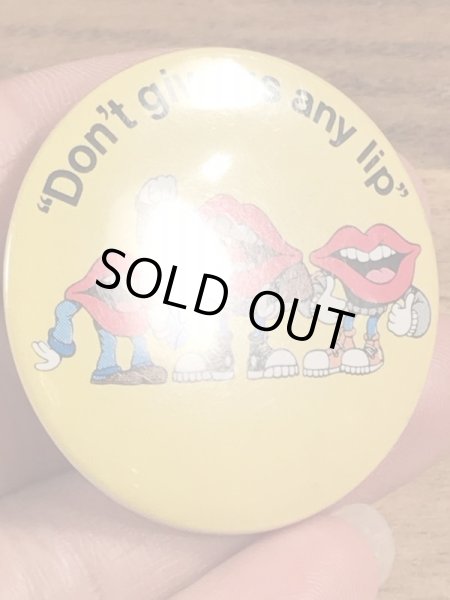 80年代　ビンテージ　タンリップス　缶バッジ　企業キャラクター　Vintage　雑貨