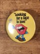 80’s　ヴィンテージ　缶バッチ　タンリップス　アドバタイジングキャラクター　vintage　雑貨