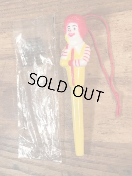 80’s　ヴィンテージ　マクドナルド　ロナルド　ボールペン　ハッピーミール　雑貨