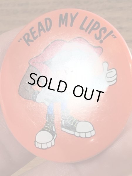 80’s　ヴィンテージ　タンリップス　缶バッチ　アドバタイジングキャラクター　ジェネラルフーズ