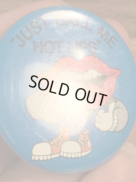 80年代　ビンテージ　タンリップス　アドバタイジングキャラクター　缶バッジ　Vintage　雑貨