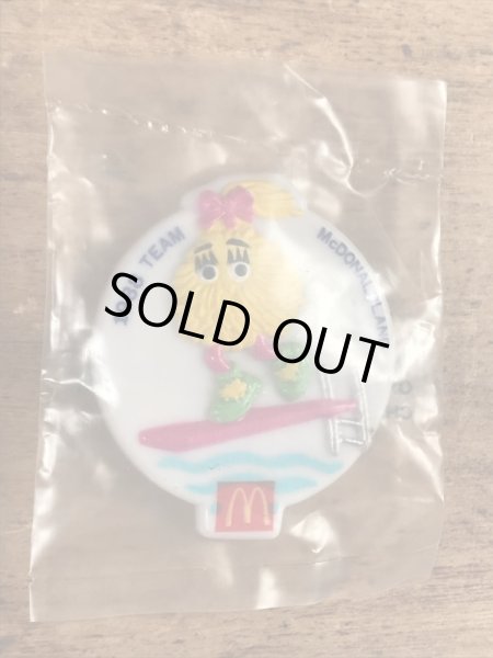 80年代　ビンテージ　マクドナルド　バッジ　フライキッズ　ハッピーミール　雑貨