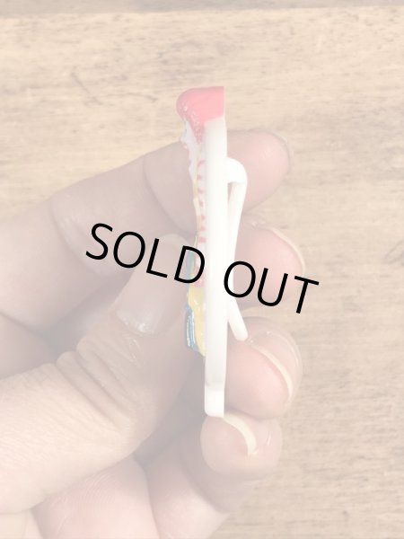 80年代　ビンテージ　マクドナルド　バッジ　ロナルド　クリップ　雑貨