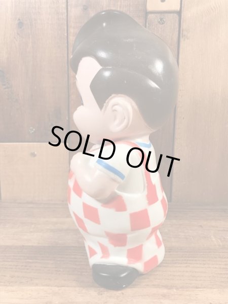 70's　ヴィンテージ　ビッグボーイ　貯金箱　企業キャラクター　フィギュア