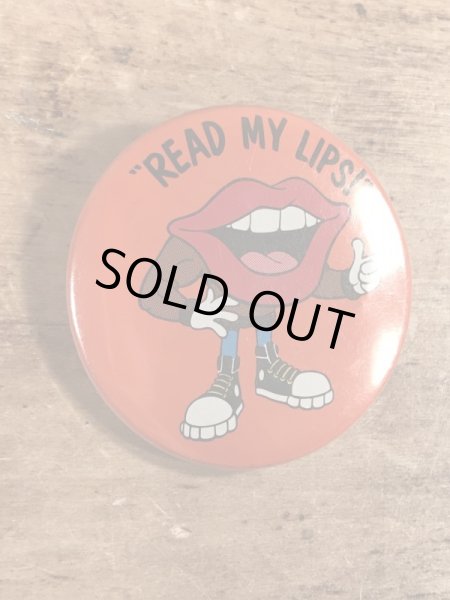 80年代　ビンテージ　タンリップス　缶バッジ　企業キャラクター　Vintage　雑貨