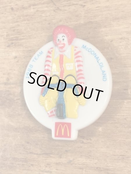 80’s　ヴィンテージ　マクドナルド　バッジ　ロナルド　ミールトイ　クリップ　雑貨