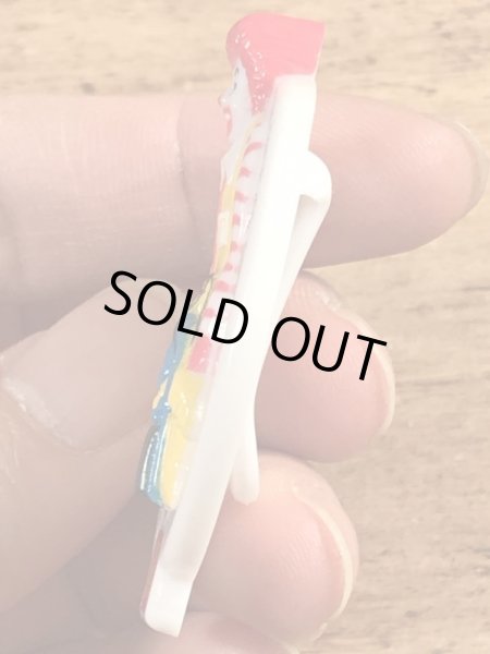 80年代　ビンテージ　マクドナルド　バッジ　ロナルド　クリップ　雑貨