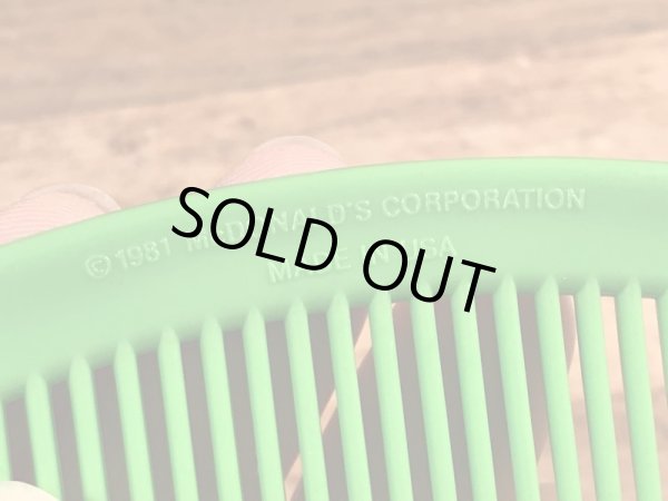 80’s　ヴィンテージ　マクドナルド　くし　フライキッズ　ハッピーミール　雑貨